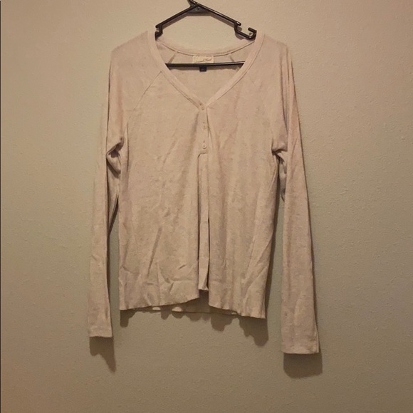 basic half button up long sleeve - Picture 1 of 2